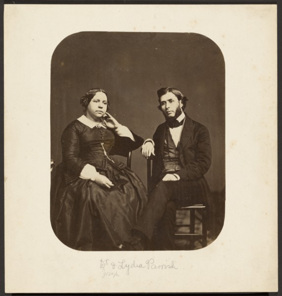 Dr. Joseph and Lydia Parrish, 1860s. Creator: Frederick Gutekunst.