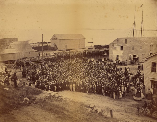 National Congregational Council at Plymouth Rock, 1865. Creator: John Adams Whipple.