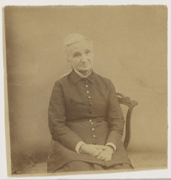 Portrait of seated older woman, 1880-1890. Creator: Thomas Eakins.