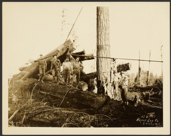 Loggers, about 1910-1945. Creator: Darius Kinsey.