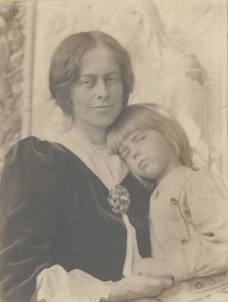 Mother and child, 1905. Creator: Eva Watson-Schutze.