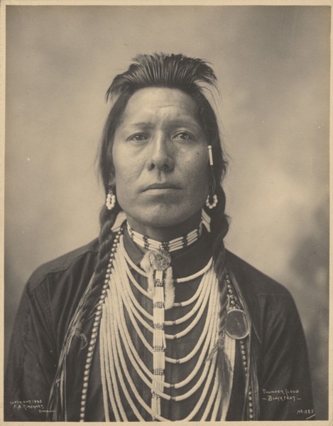Thunder Cloud, Blackfeet, 1898. Creators: Adolph F. Muhr, Frank A. Rinehart.