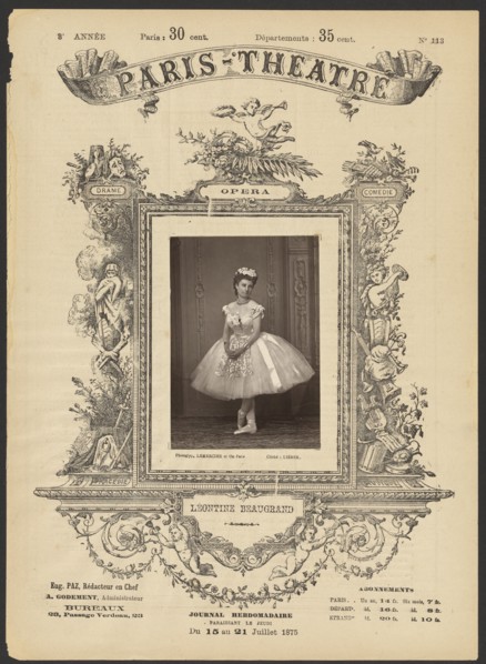 Paris Theatre: Leontine Beaugrand, 1875. Creator: Alphonse J. Liébert.