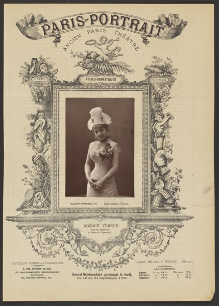 Paris Portrait: Noemie Vernon, 1879. Creator: Charles.