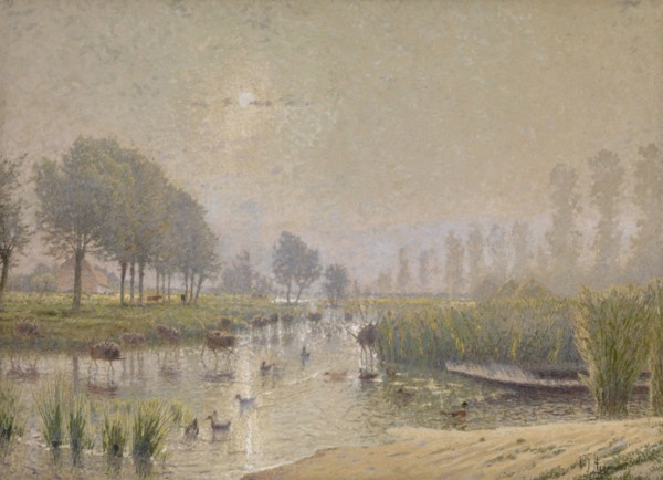 Duck Nests in the Reed, late 19th-early 20th century. Creator: Adriaan Joseph Heymans.