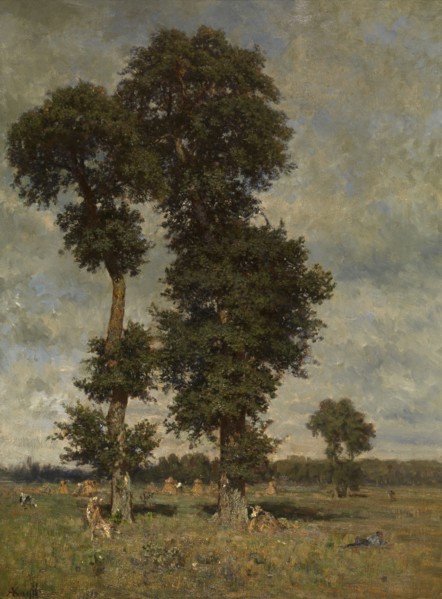 Landscape, mid-late 19th century. Creator: Alfred De Knyff.