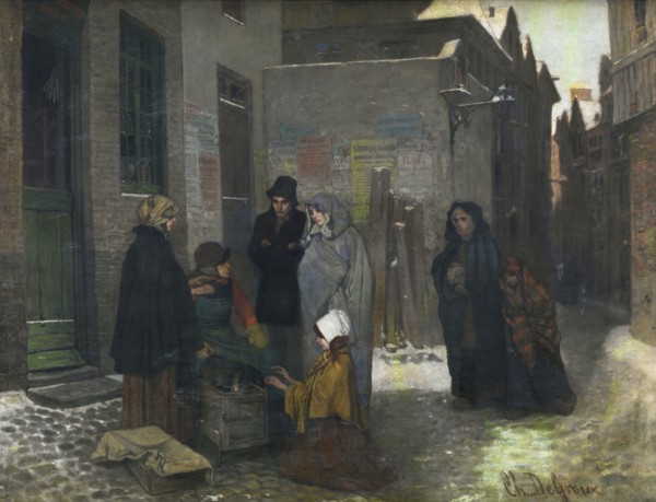 The Coffee Roaster, 1857. Creator: Charles Corneille Auguste de Groux.
