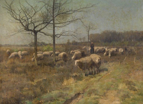 A Sunny Day in March, late 19th-early 20th century. Creator: Cornelis Van Leemputten.