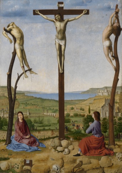 Calvary, 1475. Creator: Antonello da Messina.