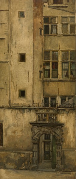 Old Antwerp Facade - Klaverbladpoortje, c1860s. Creator: Jan August Hendrik Leys.
