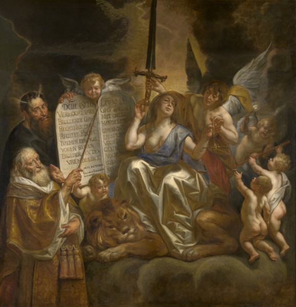 Human Law Founded on the Divine Justice, 1665. Creator: Jacob Jordaens I.