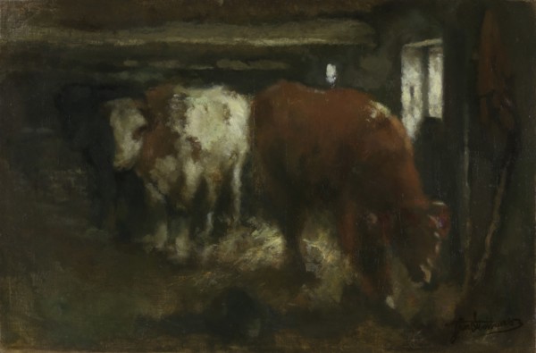 Slaughter Shed, c1860-1900. Creator: Jan Stobbaerts.