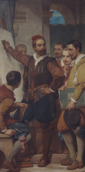 The Painter Denys Calvaert in Bologna, (c1570s), 1862-1872. Creator: Nicaise de Keyser.