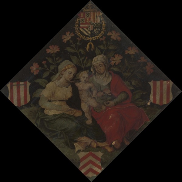 Blazon of the Lier Chamber of Rethoric "Het jenetten bloemken", 1561. Creator: Anon.