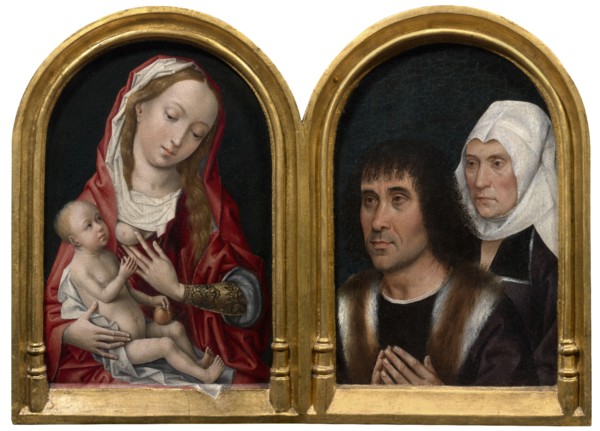 Madonna with Two Donors, 4th quarter 15th century. Creator: Anon.