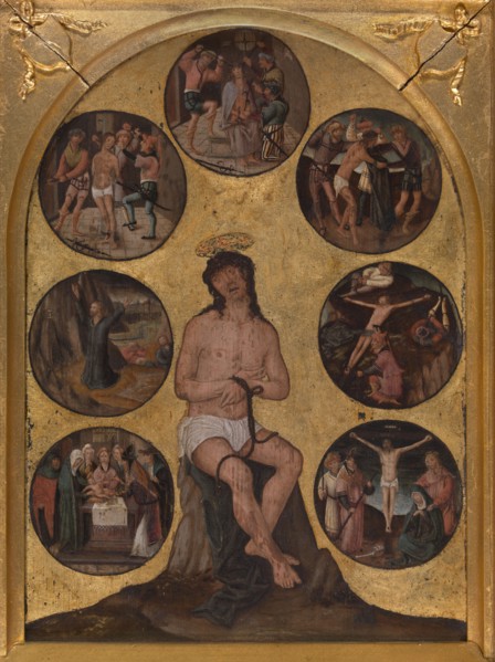 Christ Sitting on the Cold Stone and other Scenes of the Passion, 1st quarter 16th century. Creator: Anon.