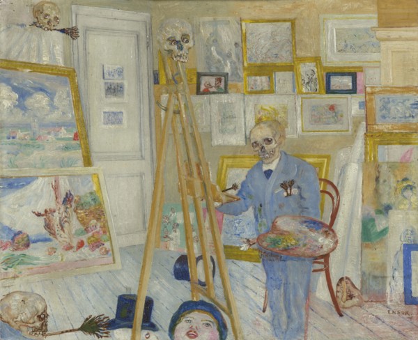 The Skeleton Painter, 1896. Creator: James Ensor.