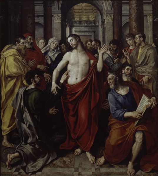 The Incredulity of Thomas, 1574. Creator: Martin de Vos.