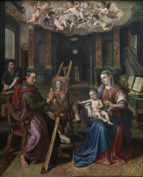 Saint Luke Painting the Virgin, 1602. Creator: Martin de Vos.