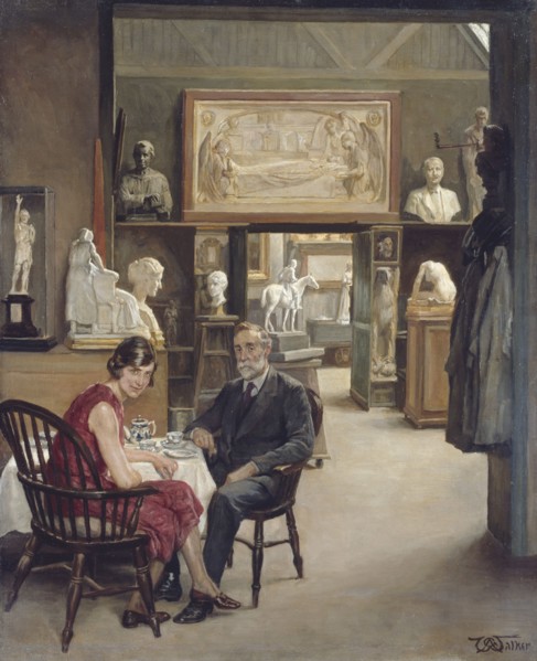 Tea in the Studio, 1932. Creator: Arthur George Walker.