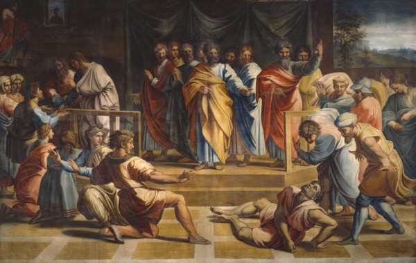 Ananias and Sapphira, 1729-31. Creator: Sir James Thornhill.