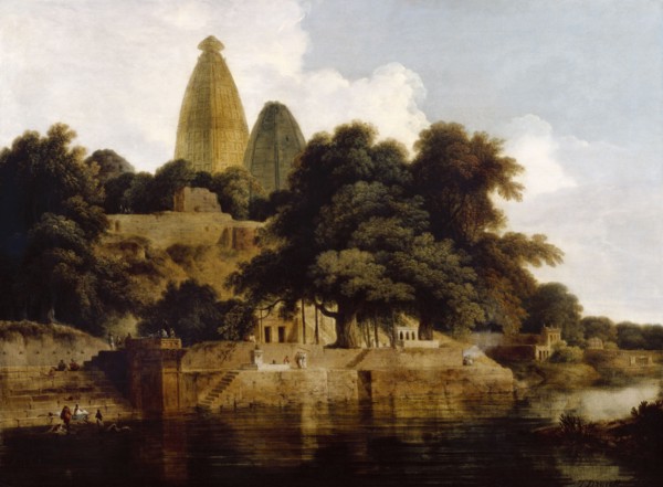 Hindoo Temples at Bindrabund, East Indies, 1797. Creator: Thomas Daniell.