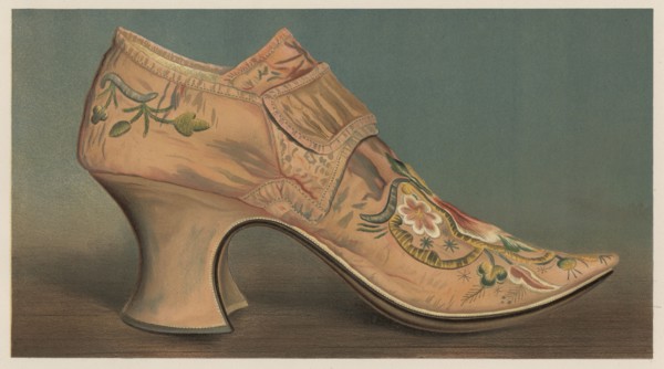 Large buckled shoe worn in the reign of Queen Anne, 1885.  Creator: Unknown.