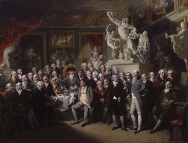 The Royal Academicians in General Assembly, 1795. Creator: Henry Singleton.