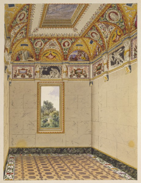 Buckingham Palace: Garden Pavilion: Perspective view of the Scott Room, 1846. Creator: Unknown.