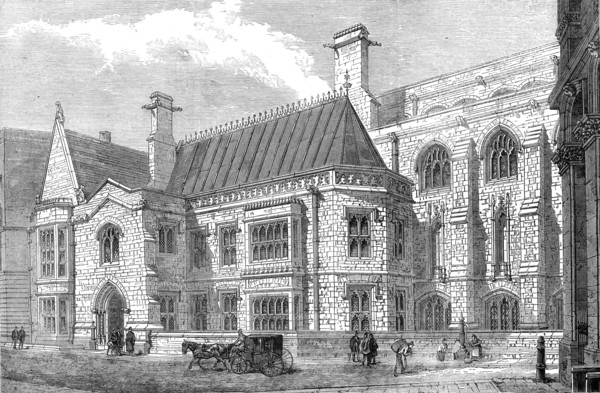 The new City Corporation Library, Guildhall, 1872. Creator: Unknown.