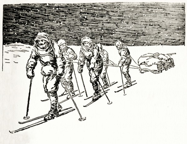 'They Were Forced To Drag Their Own Sleigh', c1929.  Creators: Howard Davie, Harry Payne.