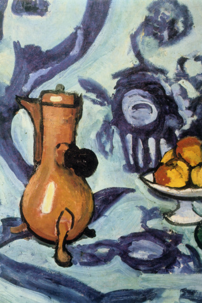 'Still Life with Blue Tablecloth' (detail), 1909. Creator: Henri Matisse.