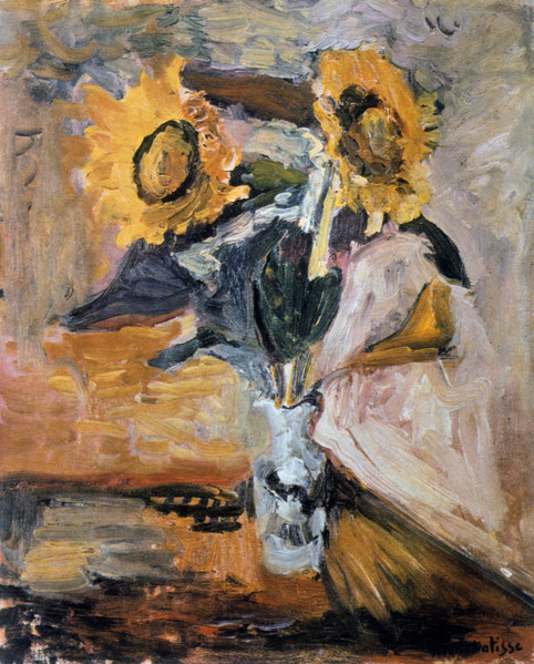 'Vase of Sunflowers' , c1898-1899. Creator: Henri Matisse.