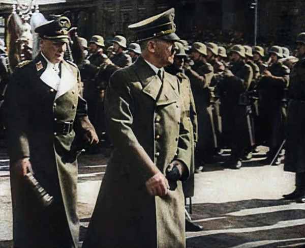 Adolf Hitler and Hermann Goering Inspecting German Soldiers, 1941. Creator: British Pathe Ltd.