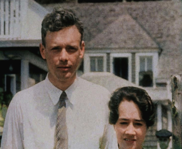 American Aviator Charles Augustus Lindbergh and His Wife Anne Morrow Lindbergh Posing..., 1930s. Creator: British Pathe Ltd.