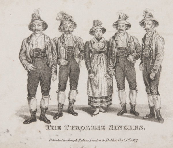 The Tyrolese Singers, 1827. Creator: Unknown.