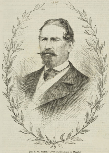 Portrait of Mr. G. W. Jester, the Ventriloquist, 1867. Creator: Unknown.