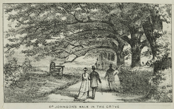 Dr Johnson's Walk in the Grove at Alexandra Palace, 19th century. Creator: Unknown.