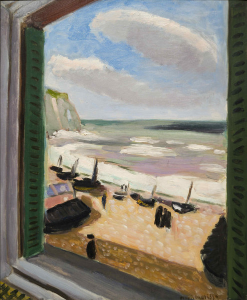 Fenêtre ouverte sur la mer à Étretat, 1920-1921. Creator: Henri Matisse.