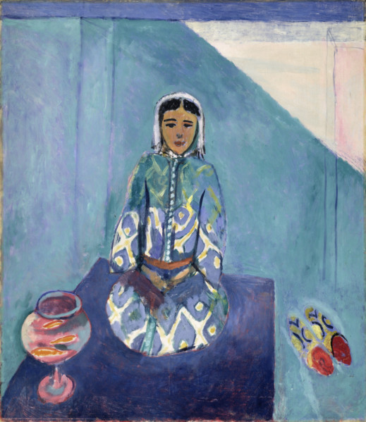 'Zorah on the Terrace', (mid part of the Moroccan triptych), 1912-1913.  Creator: Henri Matisse.
