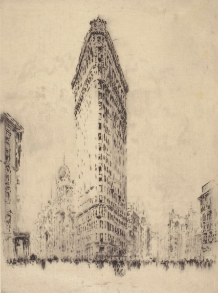 Flat Iron Building, c1880-1900. Creator: Joseph Pennell.