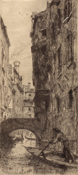 Ponte del Pistor, 1880. Creator: Otto Henry Bacher.