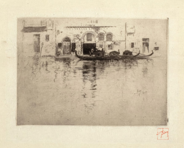 Venetian Canal, 1880-1886. Creator: Robert Frederick Blum.
