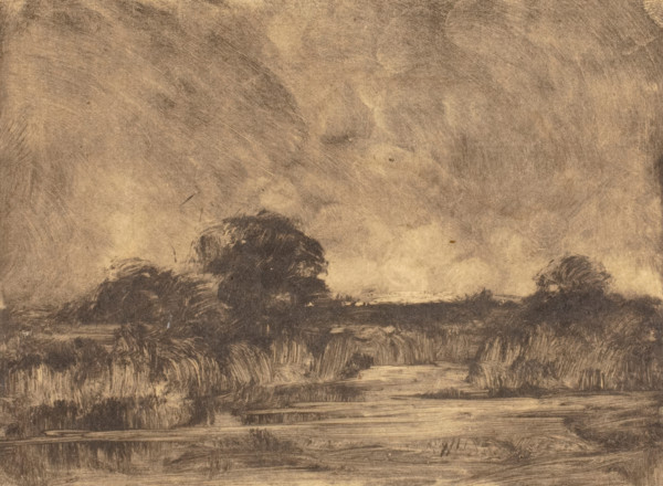 River Landscape, about 1885. Creator: Willis Seaver Adams.