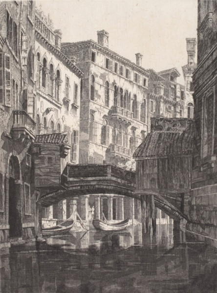 Rio dei Santi Apostoli, Venice, 1930. Creator: John Taylor Arms.