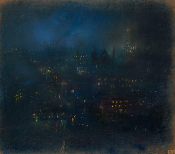 Baltimore Nocturne, c1900-1946. Creator: Glen Cooper Henshaw.