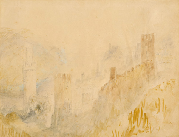 Oberwesel on the Rhine, 1839. Creator: JMW Turner.