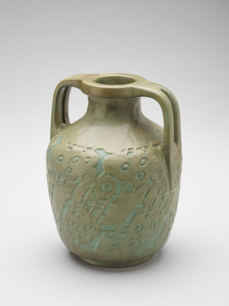 Vase, about 1915. Creators: Elizabeth Gray Overbeck, Hannah Borger Overbeck, Overbeck Pottery.