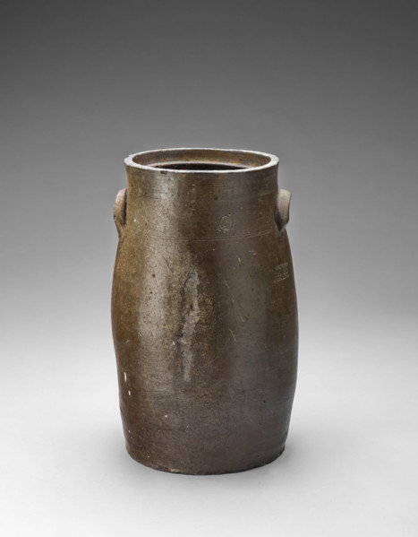 Churn, 1854 - about 1860. Creator: Uhl Pottery.