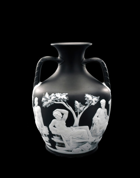 Vase (copy of Portland vase), about 1790. Creator: Josiah Wedgwood  & Sons.